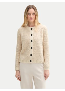 Tom Tailor Kardigan 1044068 Beżowy Regular Fit ze sklepu MODIVO w kategorii Swetry damskie - zdjęcie 181066586