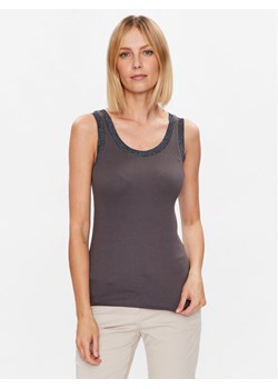 Fabiana Filippi Top JED273W152 Szary Regular Fit ze sklepu MODIVO w kategorii Bluzki damskie - zdjęcie 181066698
