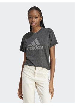 adidas T-Shirt Future Icons Winners 3.0 IM2423 Szary Regular Fit ze sklepu MODIVO w kategorii Bluzki damskie - zdjęcie 181066708