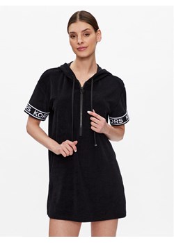 MICHAEL Michael Kors Sukienka plażowa Logo Terry MM2M650 Czarny Slim Fit ze sklepu MODIVO w kategorii Odzież plażowa - zdjęcie 181066795