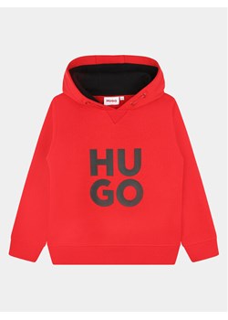 Hugo Bluza G25152 S Czerwony Regular Fit ze sklepu MODIVO w kategorii Bluzy chłopięce - zdjęcie 181066818