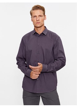 Sisley Koszula 5PFRSQ02D Fioletowy Regular Fit ze sklepu MODIVO w kategorii Koszule męskie - zdjęcie 181066867