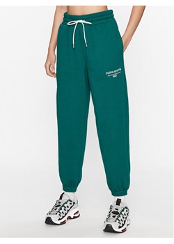 Puma Spodnie dresowe Puma Team 621442 Zielony Regular Fit ze sklepu MODIVO w kategorii Spodnie damskie - zdjęcie 181067147