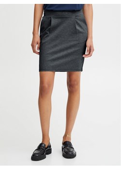 ICHI Spódnica mini 20105037 Szary Regular Fit ze sklepu MODIVO w kategorii Spódnice - zdjęcie 181067266