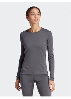 adidas Bielizna termoaktywna górna Xperior Merino 260 HZ8546 Szary Slim Fit ze sklepu MODIVO w kategorii Bielizna termoaktywna damska - zdjęcie 181067456
