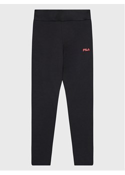 Fila Legginsy Breslau FAT0127 Czarny Slim Fit ze sklepu MODIVO w kategorii Spodnie dziewczęce - zdjęcie 181067466