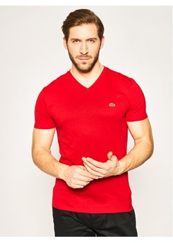 Lacoste T-Shirt TH6710 Czerwony Regular Fit ze sklepu MODIVO w kategorii T-shirty męskie - zdjęcie 181067509