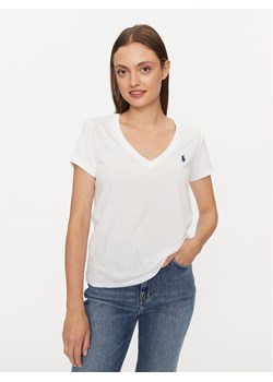 Polo Ralph Lauren T-Shirt 211902403001 Biały Regular Fit ze sklepu MODIVO w kategorii Bluzki damskie - zdjęcie 181067576