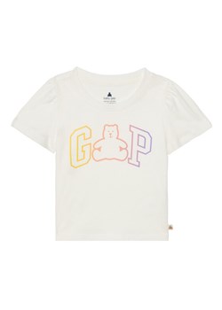 Gap T-Shirt 736117-01 Biały Regular Fit ze sklepu MODIVO w kategorii Bluzki dziewczęce - zdjęcie 181067599