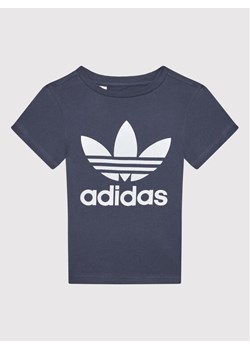adidas T-Shirt Trefoil HC9601 Granatowy Regular Fit ze sklepu MODIVO w kategorii T-shirty chłopięce - zdjęcie 181067739