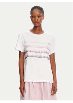 Marella T-Shirt Foglia 2515971042 Biały Regular Fit - id: 0000305202987 - marki Marella - 181067799 Marella T-Shirt Foglia 2515971042 Biały Regular Fit ze sklepu MODIVO w kategorii Bluzki damskie - zdjęcie 181067799