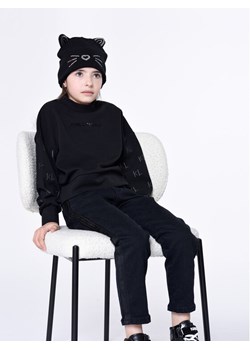 Karl Lagerfeld Kids Jeansy Z14217 S Czarny Mom Fit ze sklepu MODIVO w kategorii Spodnie dziewczęce - zdjęcie 181067955