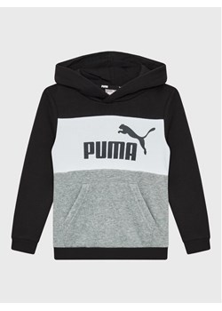 Puma Bluza Essentials+ Colourblock 849081 Czarny Regular Fit ze sklepu MODIVO w kategorii Bluzy chłopięce - zdjęcie 181068068