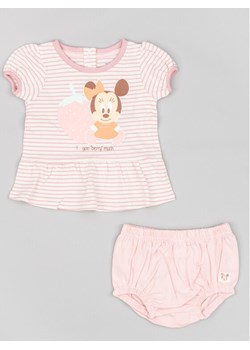 Zippy Komplet t-shirt i spodenki Myszka Minnie ZNGAP0602 23008 Różowy Regular Fit ze sklepu MODIVO w kategorii Komplety niemowlęce - zdjęcie 181068195