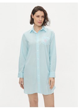 Lauren Ralph Lauren Koszula nocna ILN32317 Błękitny ze sklepu MODIVO w kategorii Koszule nocne - zdjęcie 181068445