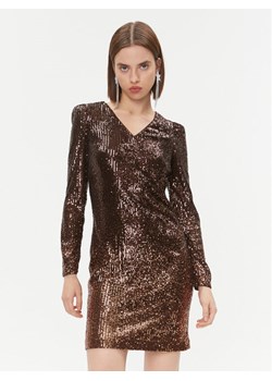 DKNY Sukienka codzienna DD3HZ942 Brązowy Regular Fit ze sklepu MODIVO w kategorii Sukienki - zdjęcie 181068527