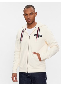 Tommy Hilfiger Bluza Global Stripe MW0MW33658 Beżowy Regular Fit ze sklepu MODIVO w kategorii Bluzy męskie - zdjęcie 181068538