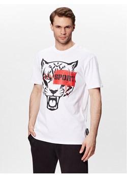 Plein Sport T-Shirt SACC MTK6029 SJY001N Biały Regular Fit ze sklepu MODIVO w kategorii T-shirty męskie - zdjęcie 181068638
