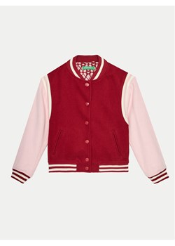United Colors Of Benetton Kurtka bomber 20PYCN04P Bordowy Regular Fit ze sklepu MODIVO w kategorii Kurtki chłopięce - zdjęcie 181068726
