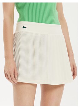 Lacoste Spódnica plisowana JF7475 Écru Regular Fit ze sklepu MODIVO w kategorii Spódnice - zdjęcie 181068938