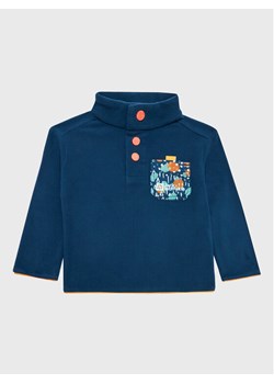 Jack Wolfskin Polar Villi Button 1609951 Granatowy Regular Fit ze sklepu MODIVO w kategorii Bluzy chłopięce - zdjęcie 181069235