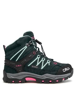 CMP Trekkingi Kids Rigel Mid Trekking Shoe Wp 3Q12944 Czarny ze sklepu MODIVO w kategorii Buty trekkingowe dziecięce - zdjęcie 181069269