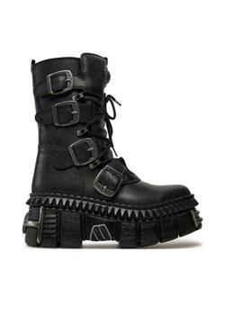 NEW ROCK Glany M-WALL373-S10 Czarny ze sklepu MODIVO w kategorii Workery damskie - zdjęcie 181069279