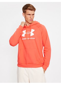 Under Armour Bluza Ua Rival Fleece Logo Hd 1379758 Czerwony Loose Fit ze sklepu MODIVO w kategorii Bluzy męskie - zdjęcie 181069298