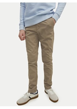 Jack&Jones Junior Chinosy Marco 12160026 Beżowy Slim Fit ze sklepu MODIVO w kategorii Spodnie chłopięce - zdjęcie 181069338