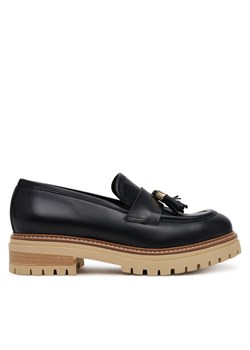 Pollini Loafersy SA10144G1MTC0000 Czarny ze sklepu MODIVO w kategorii Lordsy damskie - zdjęcie 181069355