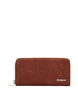 Desigual Duży Portfel Damski 25SAYP03 Brązowy ze sklepu MODIVO w kategorii Portfele damskie - zdjęcie 181069397