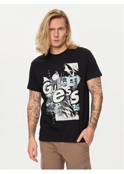 Guess T-Shirt M4YI02 I3Z14 Czarny Regular Fit ze sklepu MODIVO w kategorii T-shirty męskie - zdjęcie 181069419