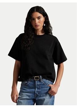 Polo Ralph Lauren T-Shirt 211967106002 Czarny Relaxed Fit ze sklepu MODIVO w kategorii Bluzki damskie - zdjęcie 181069457