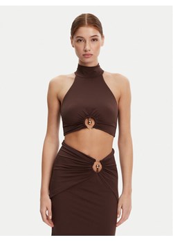 BARDOT Top 59847TB Brązowy Regular Fit ze sklepu MODIVO w kategorii Bluzki damskie - zdjęcie 181069496