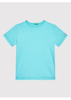 United Colors Of Benetton T-Shirt 3MM5C103W Niebieski Regular Fit ze sklepu MODIVO w kategorii T-shirty chłopięce - zdjęcie 181069656