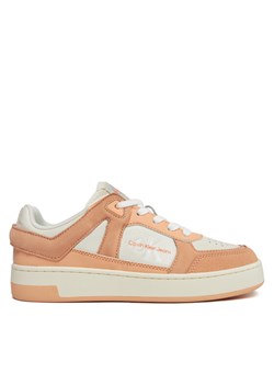 Calvin Klein Jeans Sneakersy Basket Cupsole Low Mix Ml Fad YW0YW01301 Pomarańczowy ze sklepu MODIVO w kategorii Buty sportowe damskie - zdjęcie 181069859