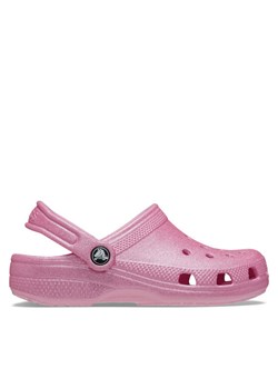 Crocs Klapki Classic Glitter Clog K 206993 Różowy ze sklepu MODIVO w kategorii Klapki dziecięce - zdjęcie 181069888
