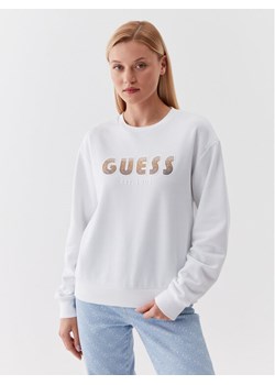Guess Bluza W3YQ13 K8802 Biały Relaxed Fit ze sklepu MODIVO w kategorii Bluzy damskie - zdjęcie 181070117