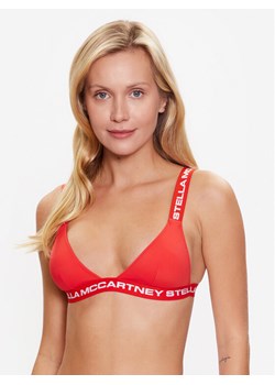 Stella McCartney Góra od bikini Logo Classic S7BY81890.63012 Czerwony ze sklepu MODIVO w kategorii Stroje kąpielowe - zdjęcie 181070205