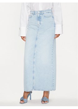Guess Spódnica jeansowa Wenona W4GD53 D5B66 Błękitny Regular Fit ze sklepu MODIVO w kategorii Spódnice - zdjęcie 181070209