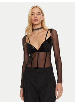 Patrizia Pepe Body 2M4400/J230-K103 Czarny Regular Fit ze sklepu MODIVO w kategorii Bluzki damskie - zdjęcie 181070246