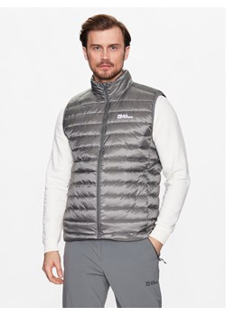Jack Wolfskin Kamizelka Pack & Go Down 1207011 Szary Regular Fit ze sklepu MODIVO w kategorii Kamizelki męskie - zdjęcie 181070346