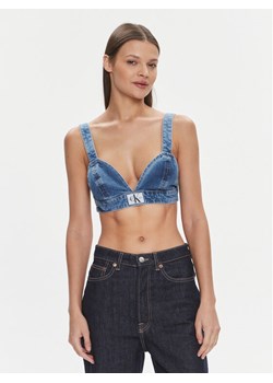Calvin Klein Jeans Top J20J222475 Niebieski Slim Fit ze sklepu MODIVO w kategorii Bluzki damskie - zdjęcie 181070407