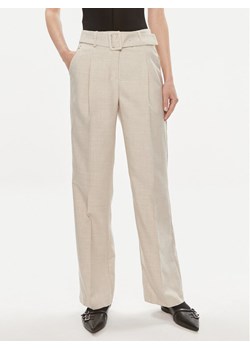 Vero Moda Spodnie materiałowe Nancy 10304626 Beżowy Straight Fit ze sklepu MODIVO w kategorii Spodnie damskie - zdjęcie 181070556