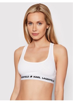 KARL LAGERFELD Biustonosz top Logo 211W2102 Biały ze sklepu MODIVO w kategorii Biustonosze - zdjęcie 181070575