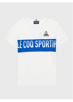 Le Coq Sportif T-Shirt 2310340 Biały Regular Fit ze sklepu MODIVO w kategorii T-shirty chłopięce - zdjęcie 181070856