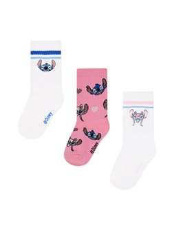 Disney Classics Skarpety ACCCS-SS25-116DCLS(3-PACK) Biały ze sklepu MODIVO w kategorii Skarpetki dziecięce - zdjęcie 181070909