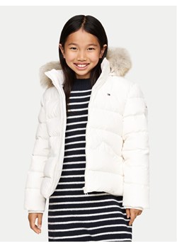 Tommy Hilfiger Kurtka puchowa Essential KG0KG07399 M Biały Regular Fit ze sklepu MODIVO w kategorii Kurtki dziewczęce - zdjęcie 181070968