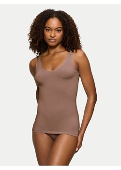 Triumph Top Smart Natural 10213349 Brązowy Slim Fit ze sklepu MODIVO w kategorii Bluzki damskie - zdjęcie 181071005
