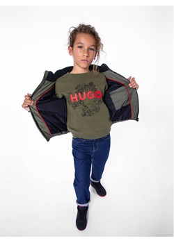 Hugo Bluza G25150 S Khaki Regular Fit ze sklepu MODIVO w kategorii Bluzy dziewczęce - zdjęcie 181071035